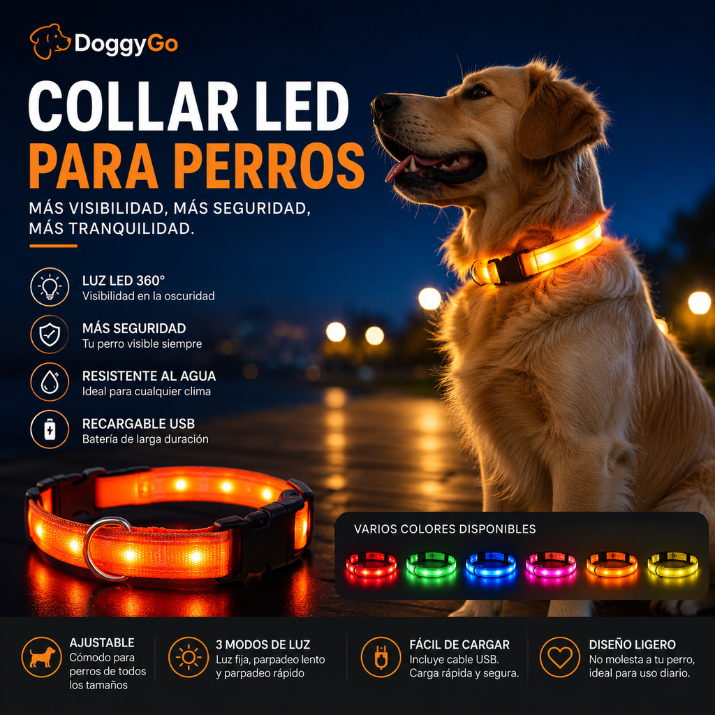 DoggyGo™ Glow Collar